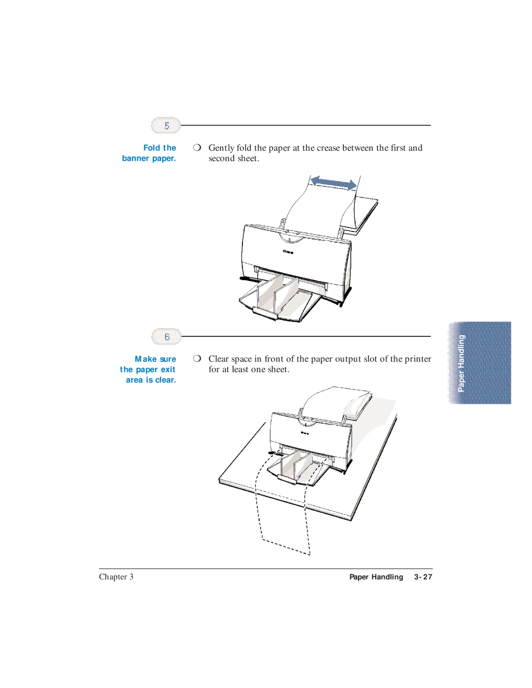 Canon BJC-4400 user manual Fold, Make sure 