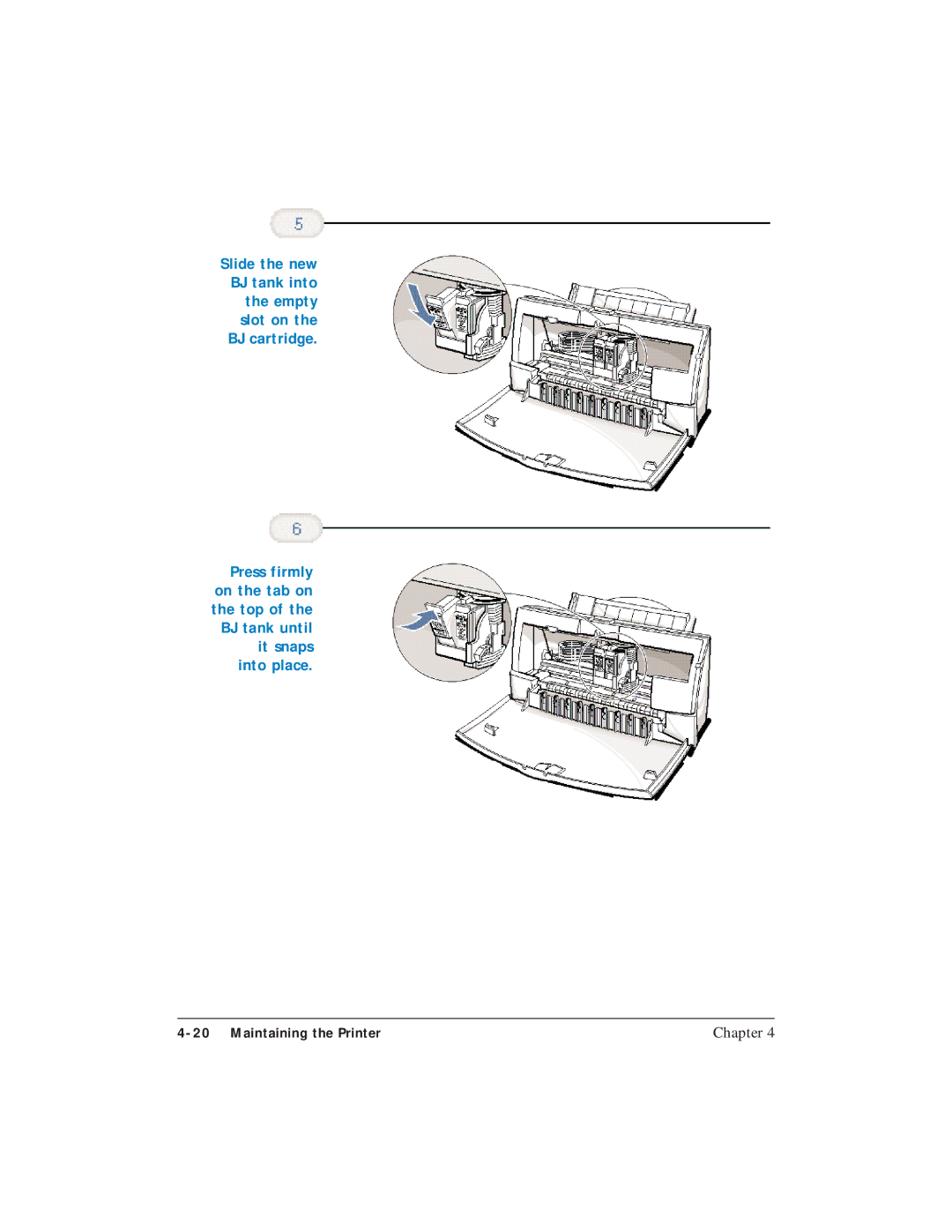 Canon BJC-4400 user manual Maintaining the Printer 