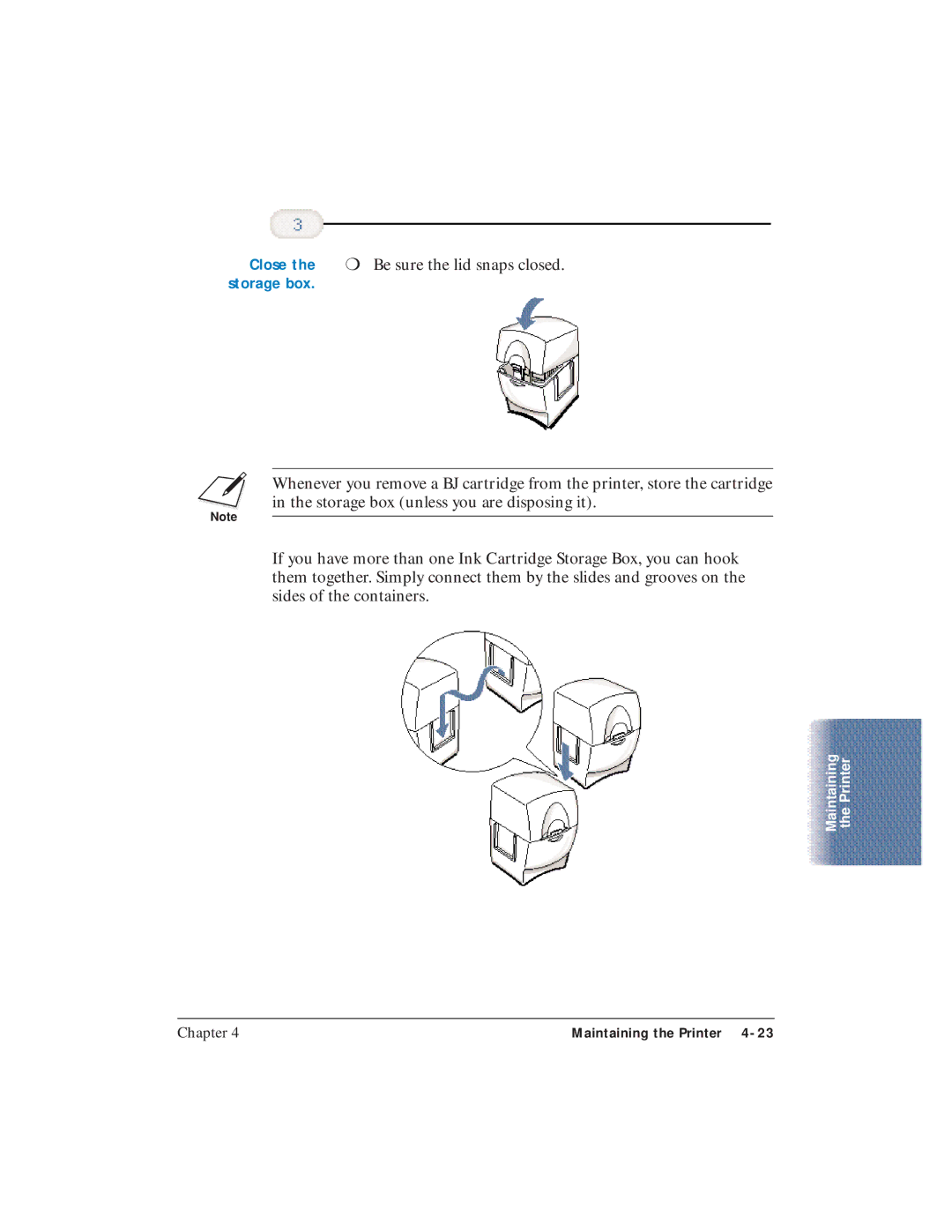 Canon BJC-4400 user manual Close 