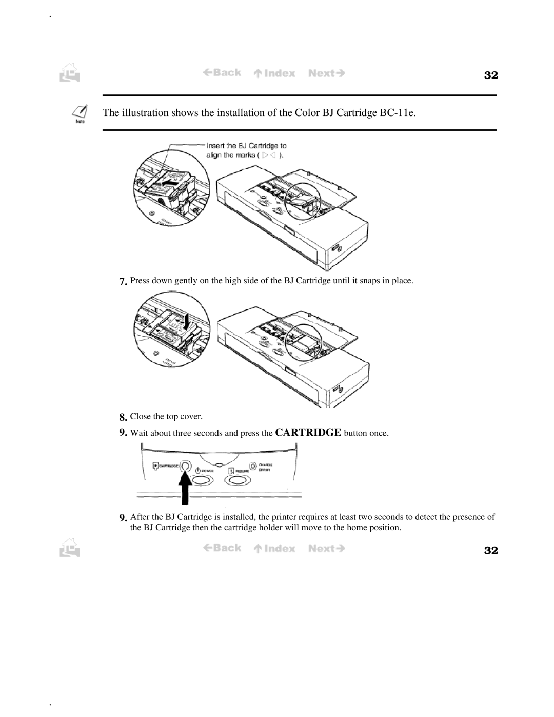 Canon BJC-50 user manual 