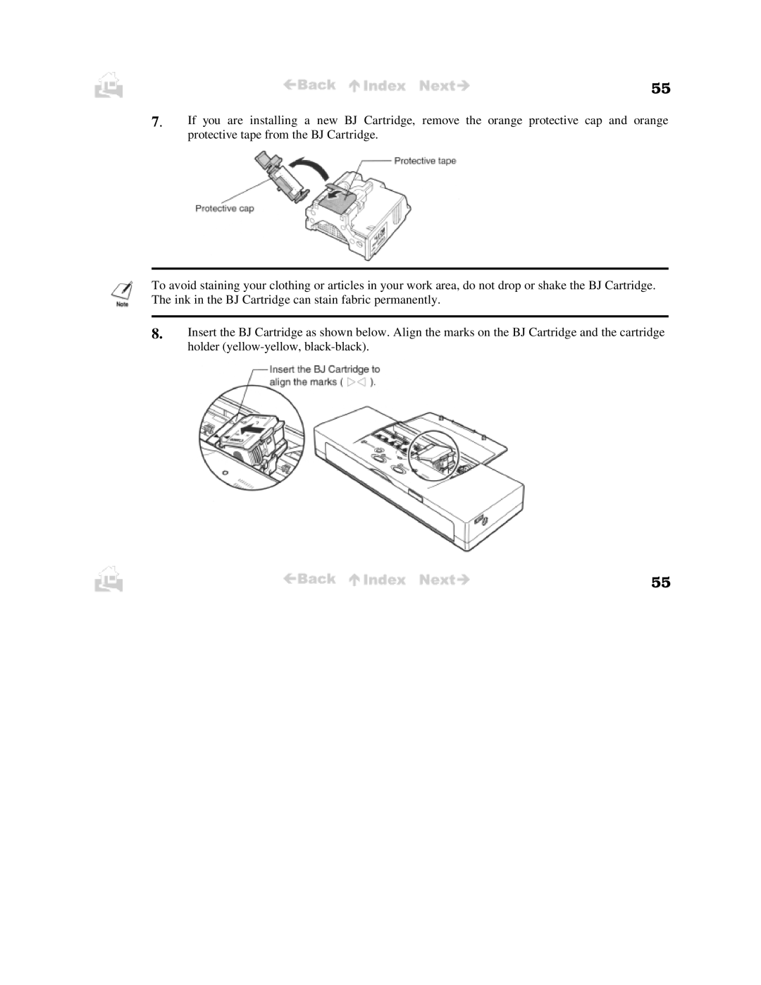 Canon BJC-50 user manual 