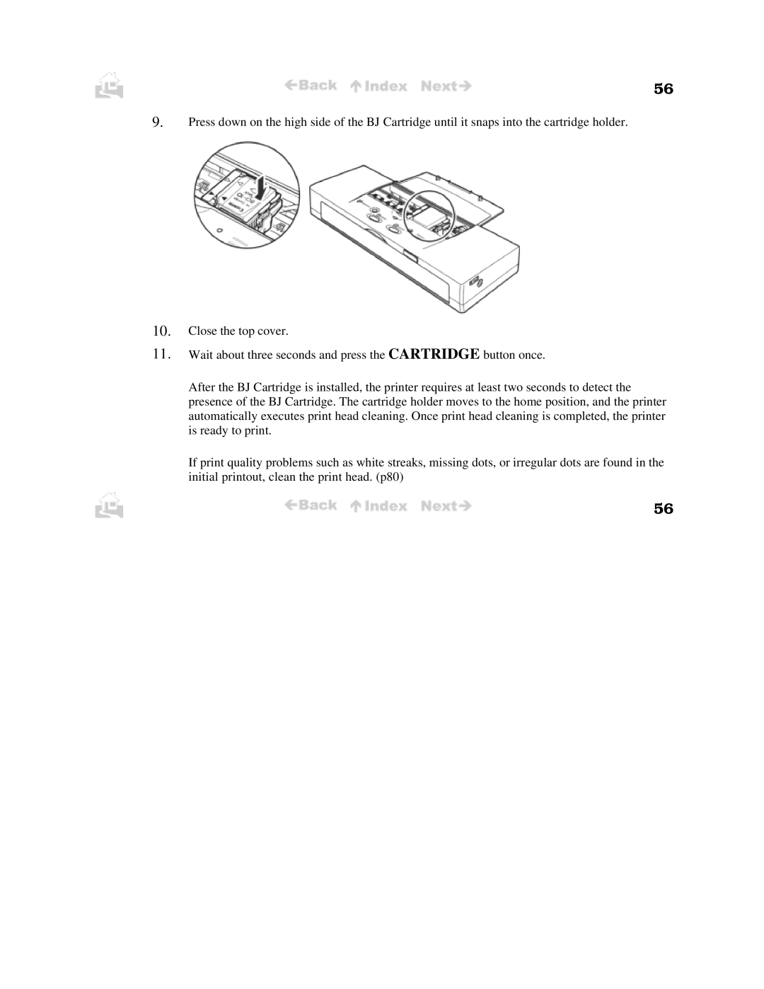 Canon BJC-50 user manual 