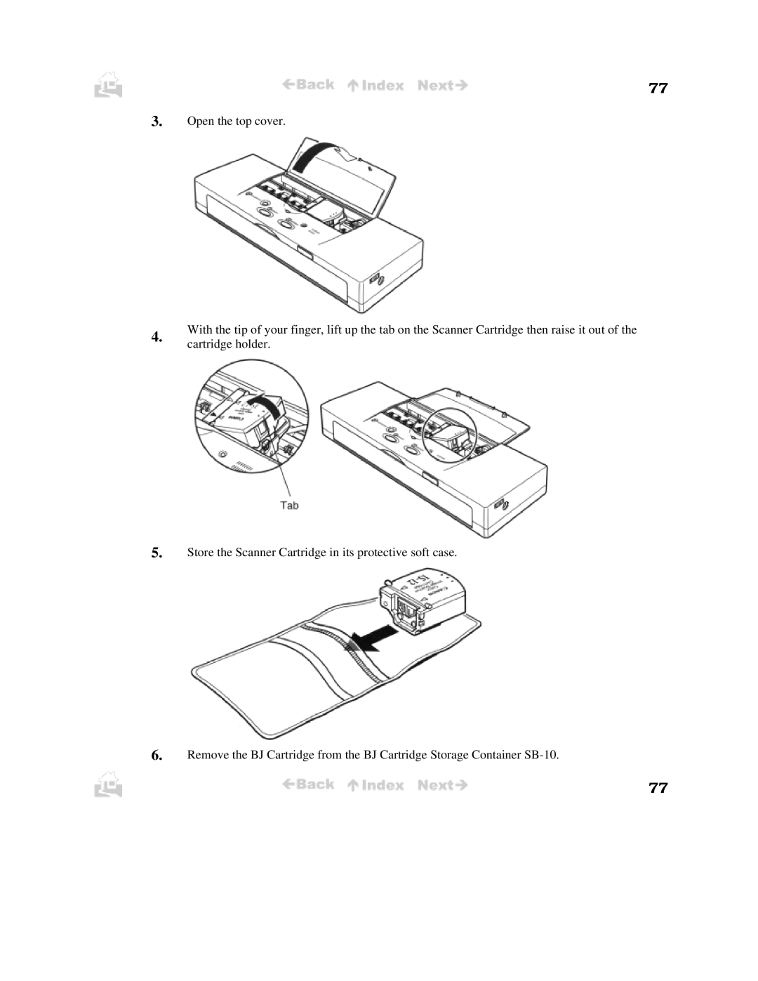 Canon BJC-50 user manual 