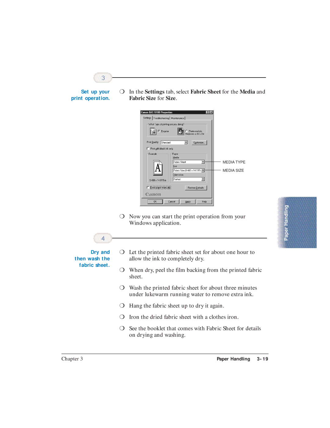 Canon BJC-5100 user manual Set up your, Dry 