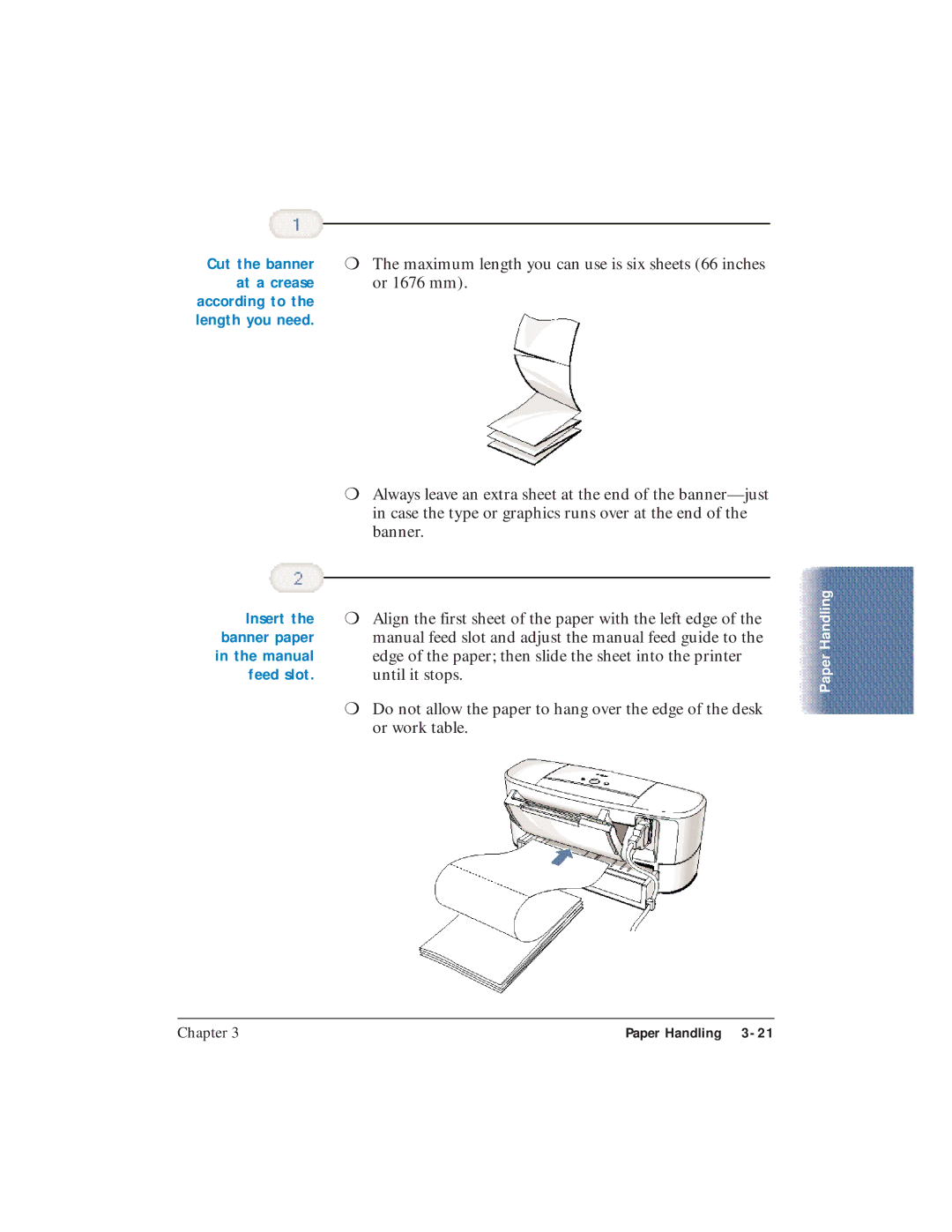 Canon BJC-5100 user manual At a crease, Feed slot 