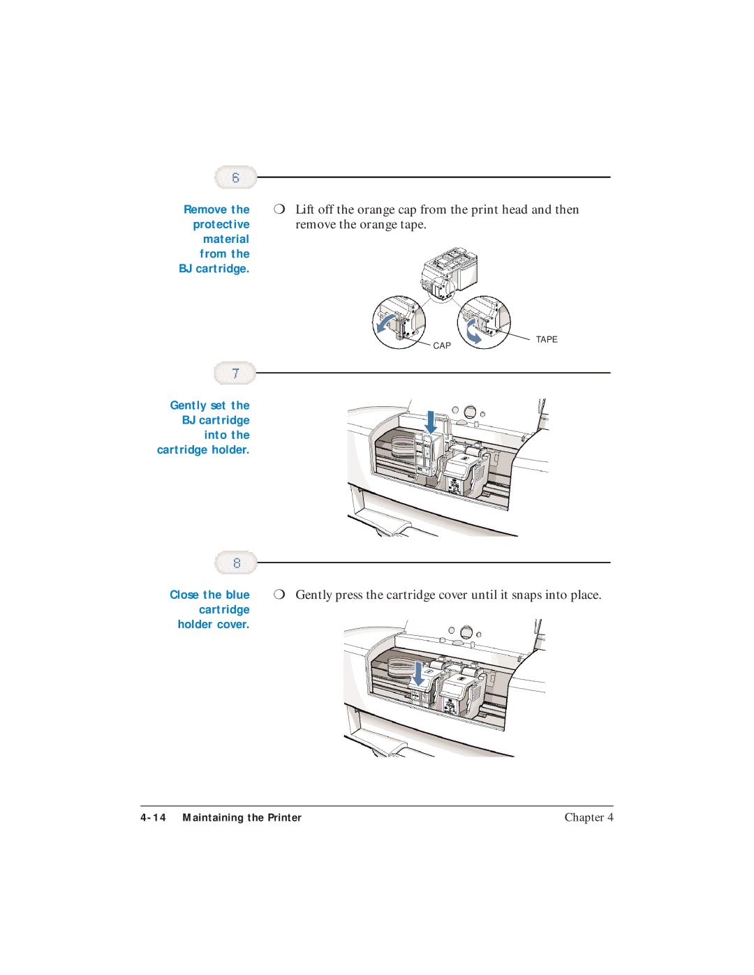 Canon BJC-5100 user manual Material From, Cartridge 