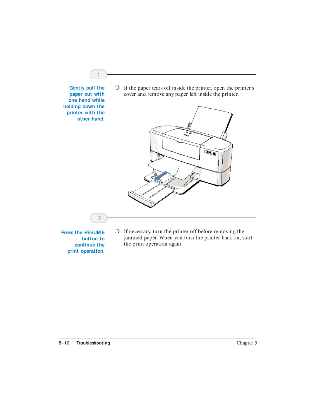 Canon BJC-5100 user manual Troubleshooting 