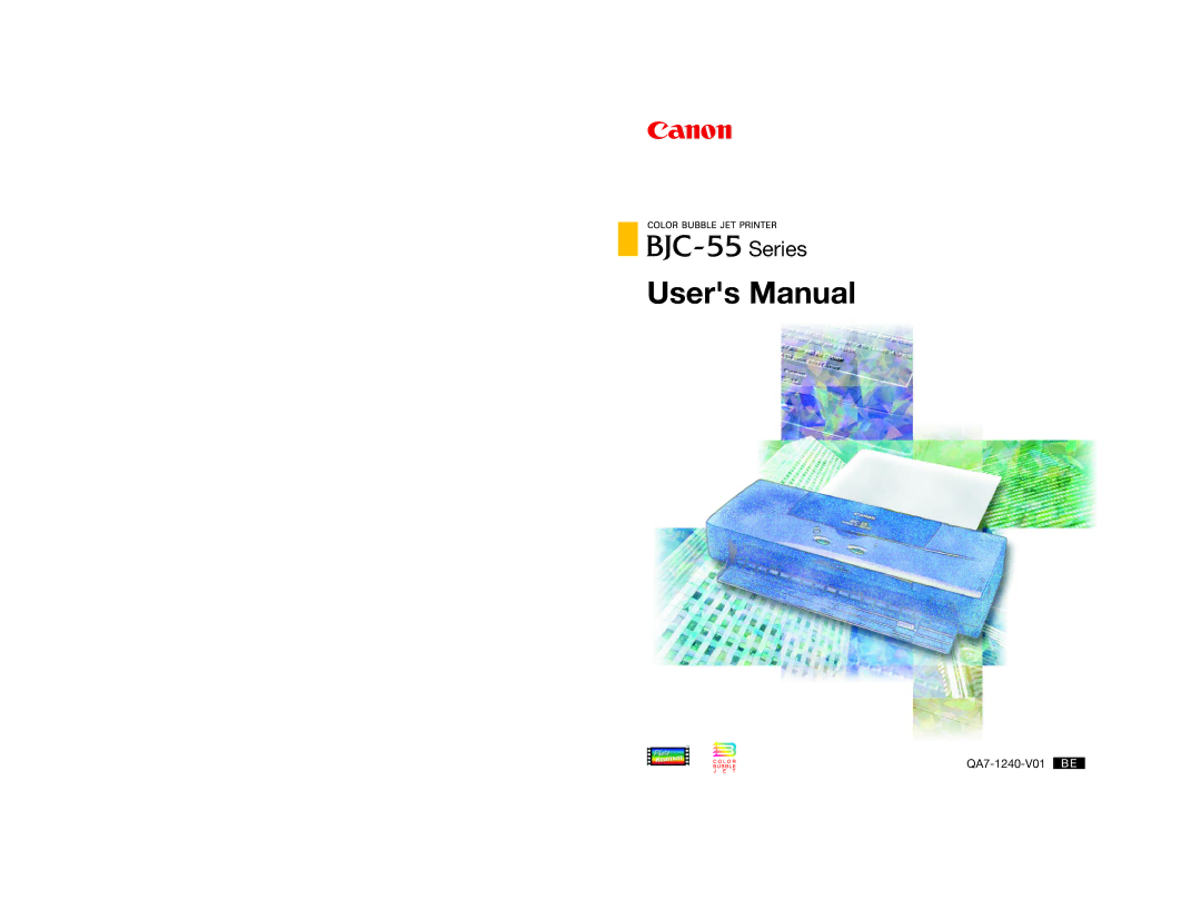 Canon BJC-55 user manual Series 