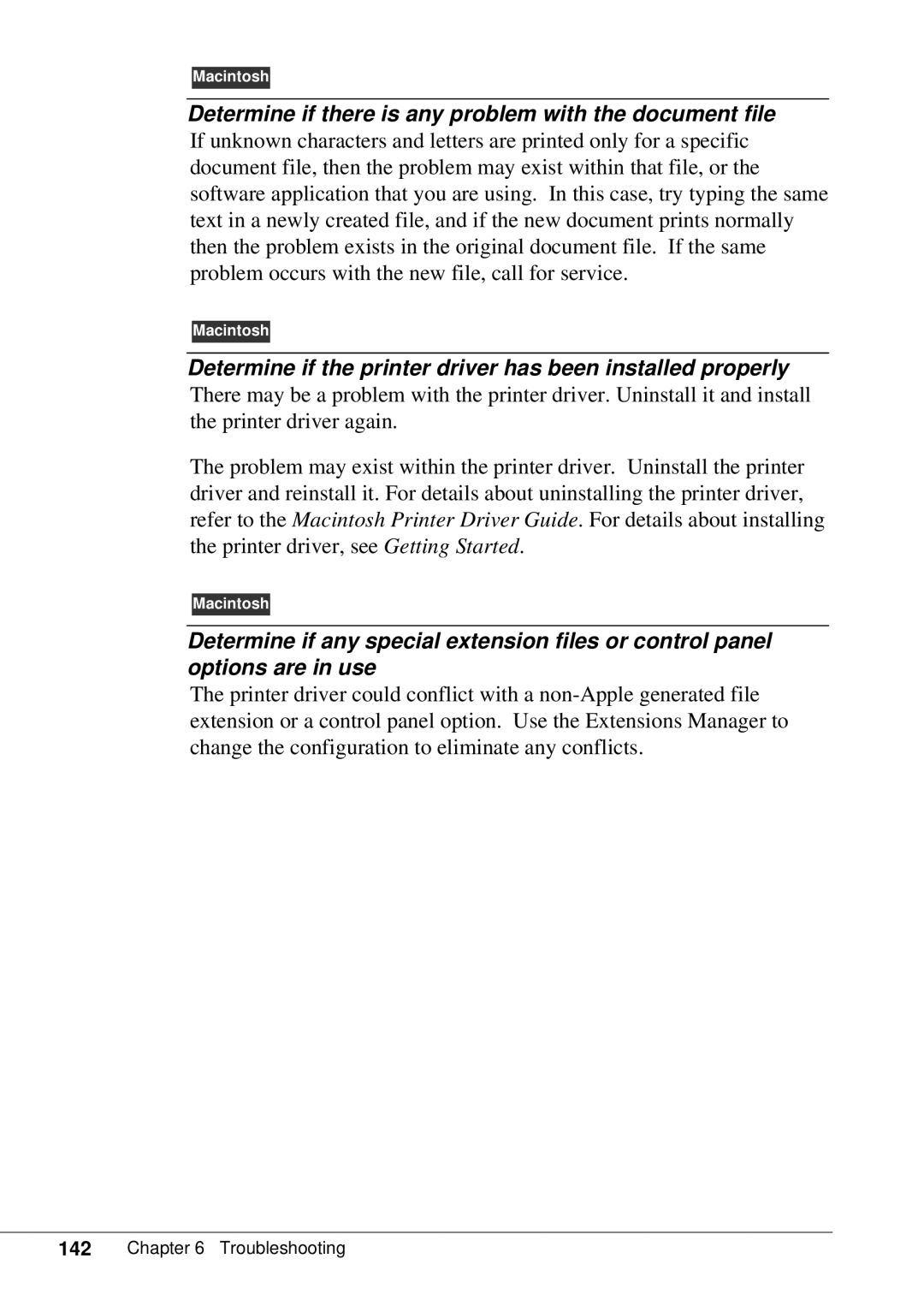 Canon BJC-55 user manual Determine if there is any problem with the document file 