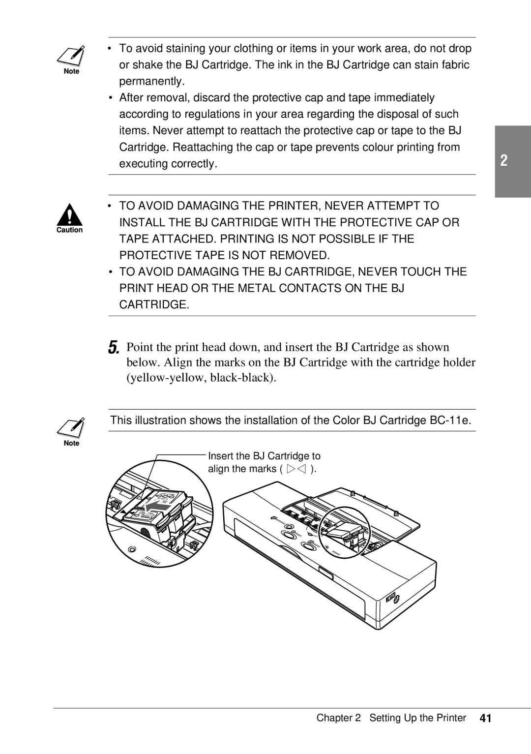 Canon BJC-55 user manual Executing correctly 