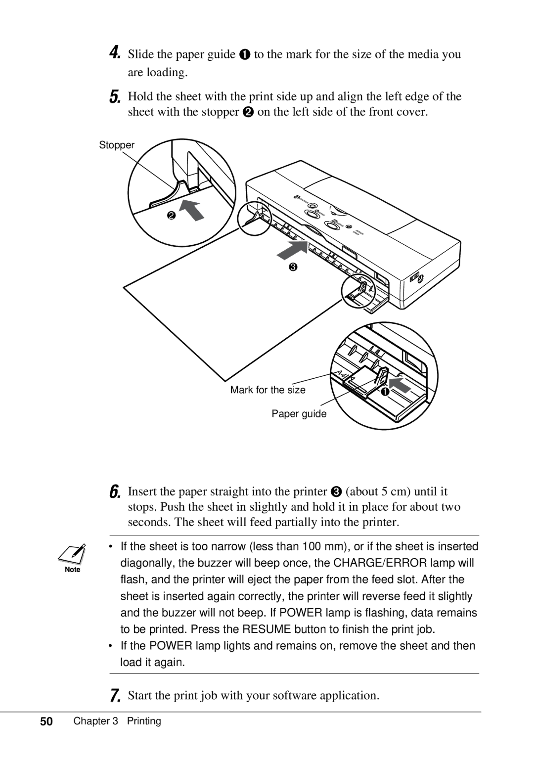 Canon BJC-55 user manual Start the print job with your software application 