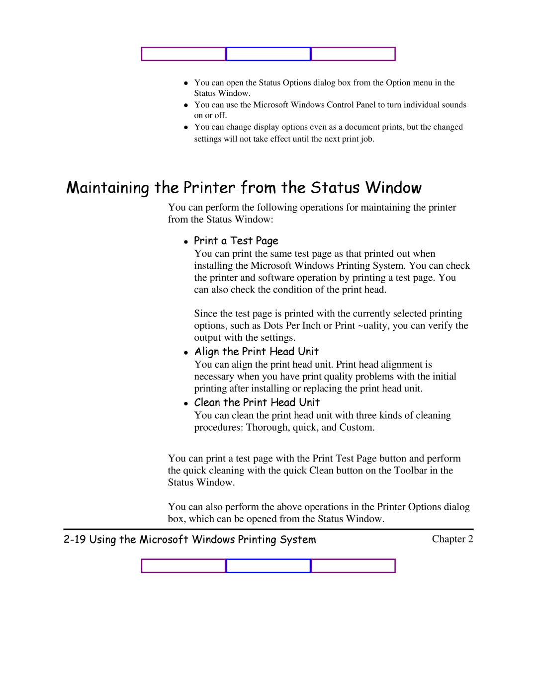 Canon BJC-620 user manual Chapter 