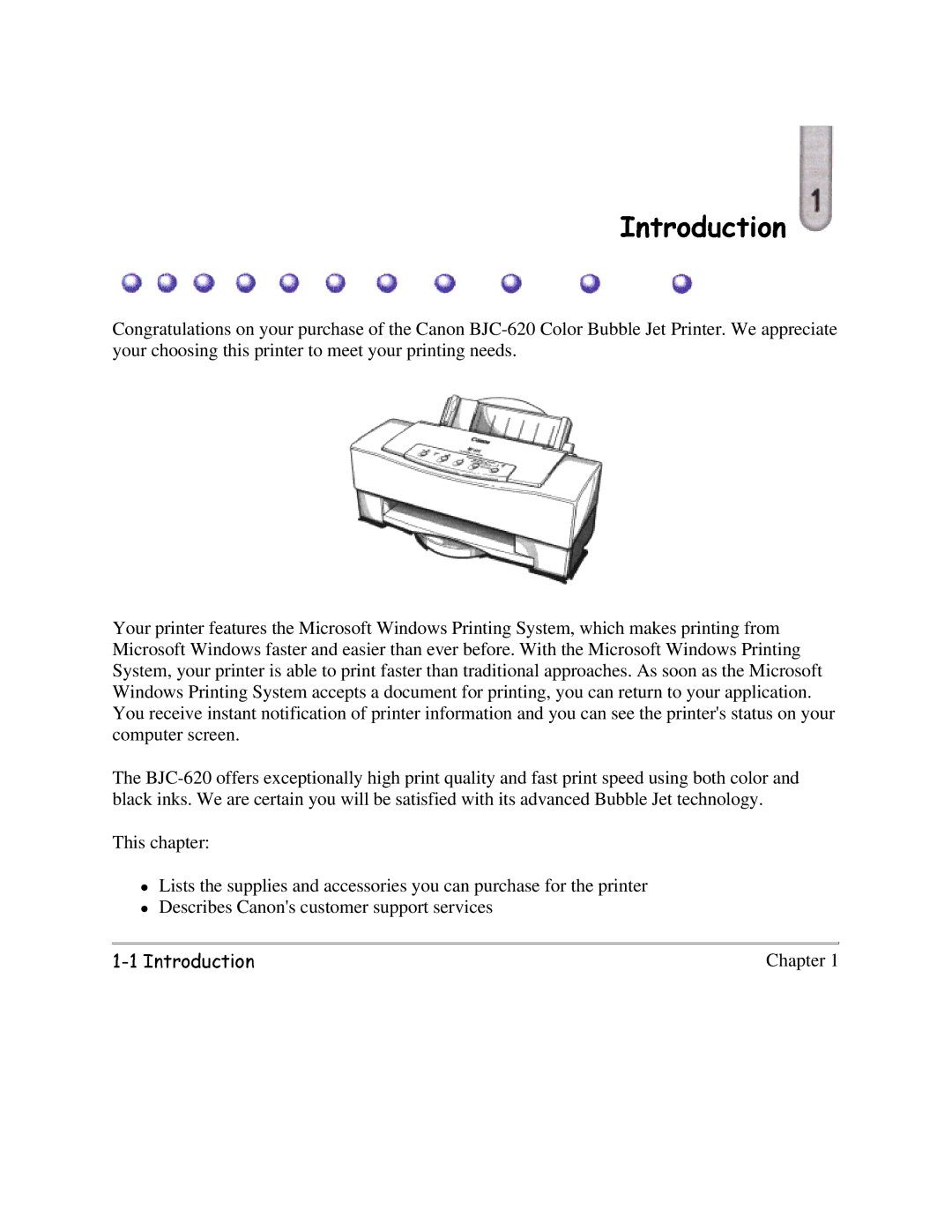 Canon BJC-620 user manual Qwurgxfwlrq 