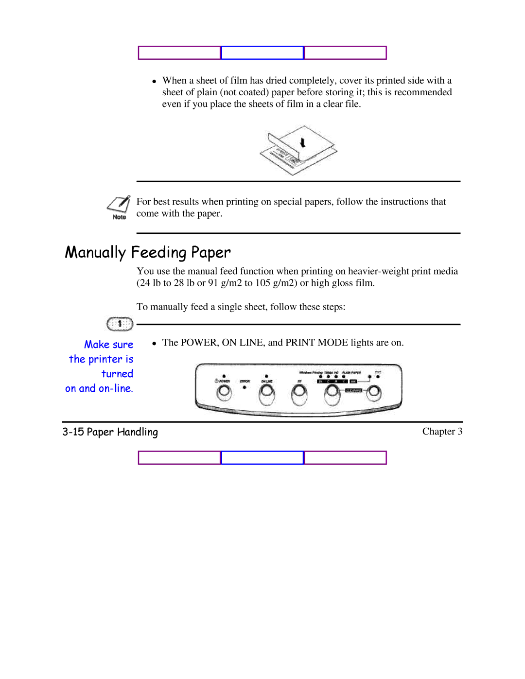 Canon BJC-620 user manual 0DQXDOO\HHGLQJ3DSHUcome with the paper 