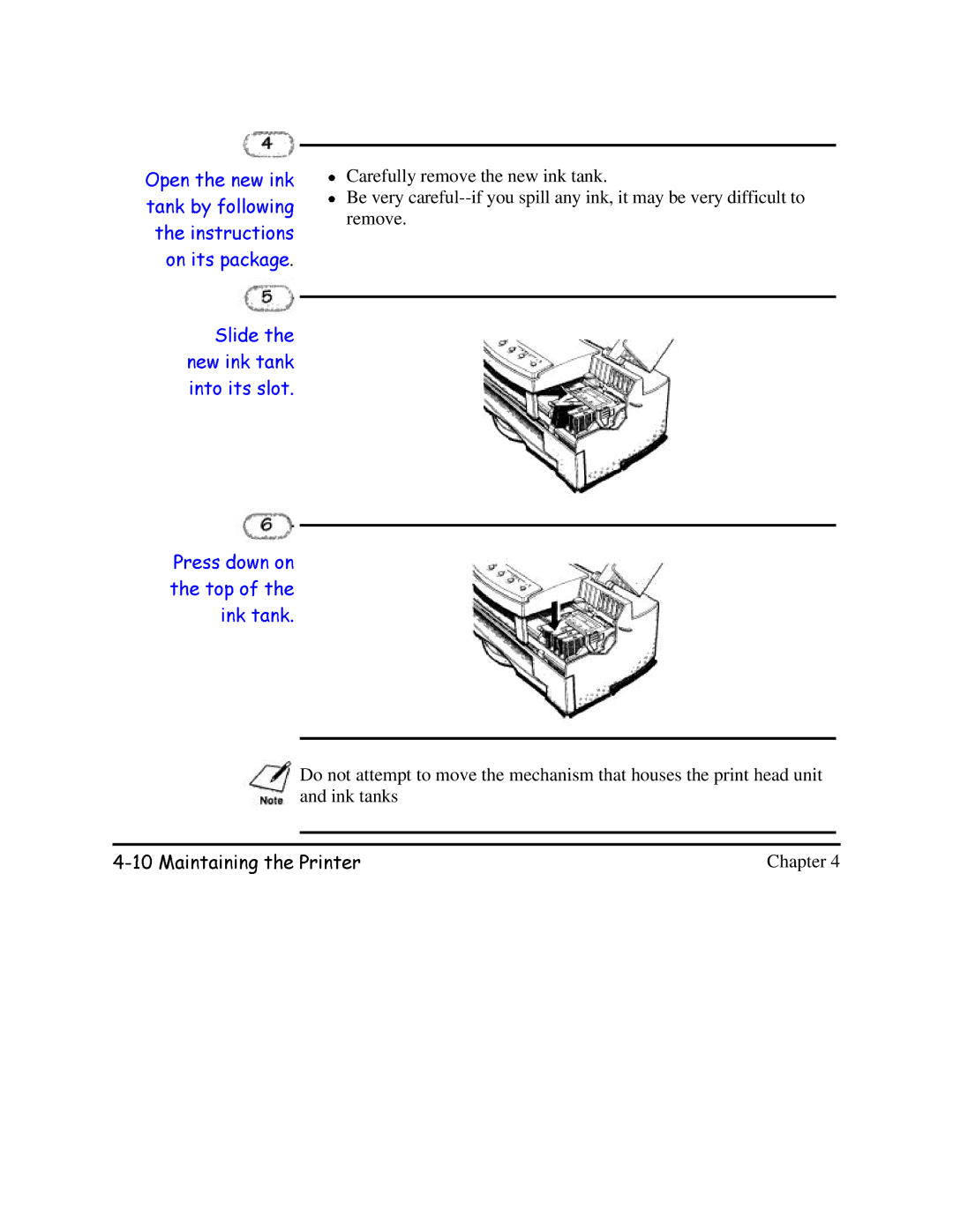 Canon BJC-620 user manual 0DLQWDLQLQJWKH3ULQWHUand ink tanks 