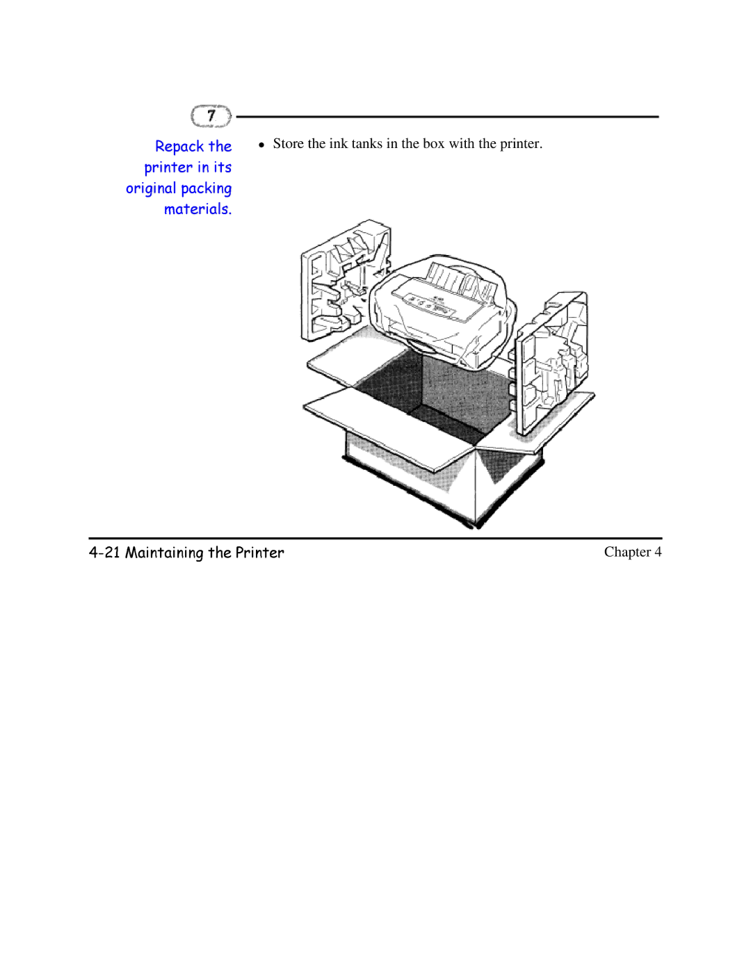 Canon BJC-620 user manual 0DLQWDLQLQJWKH3ULQWHU 