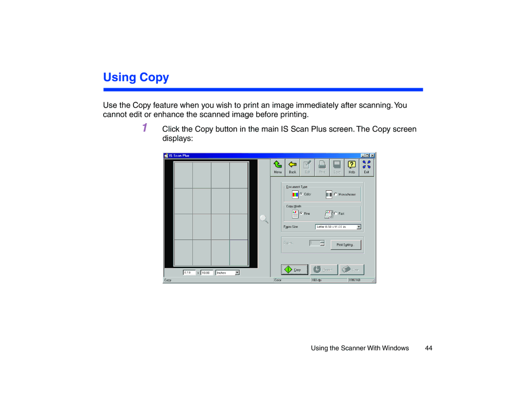 Canon BJC-85 manual Using Copy 