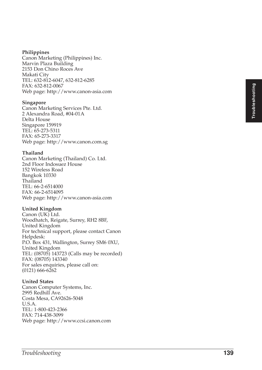 Canon BJC-8500 user manual 139 