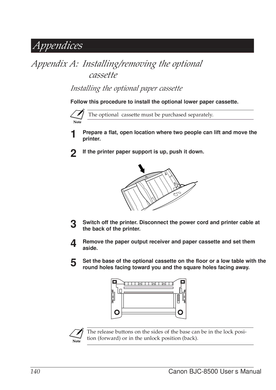 Canon BJC-8500 user manual 