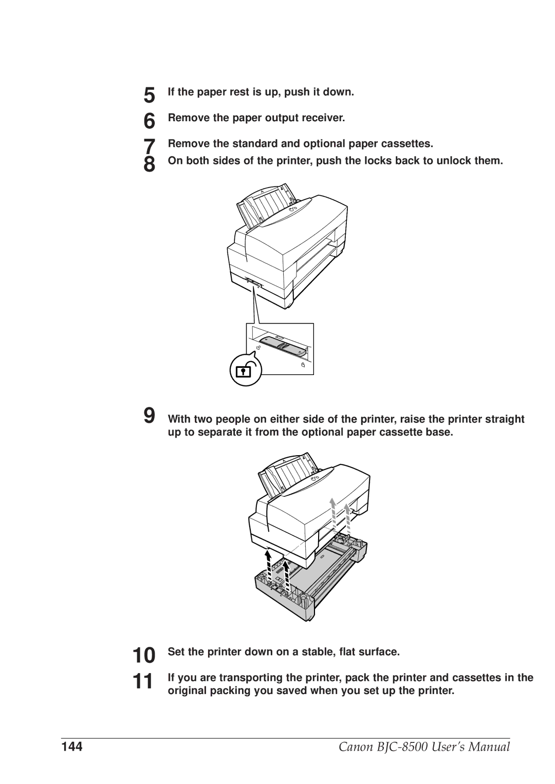 Canon BJC-8500 user manual 144 