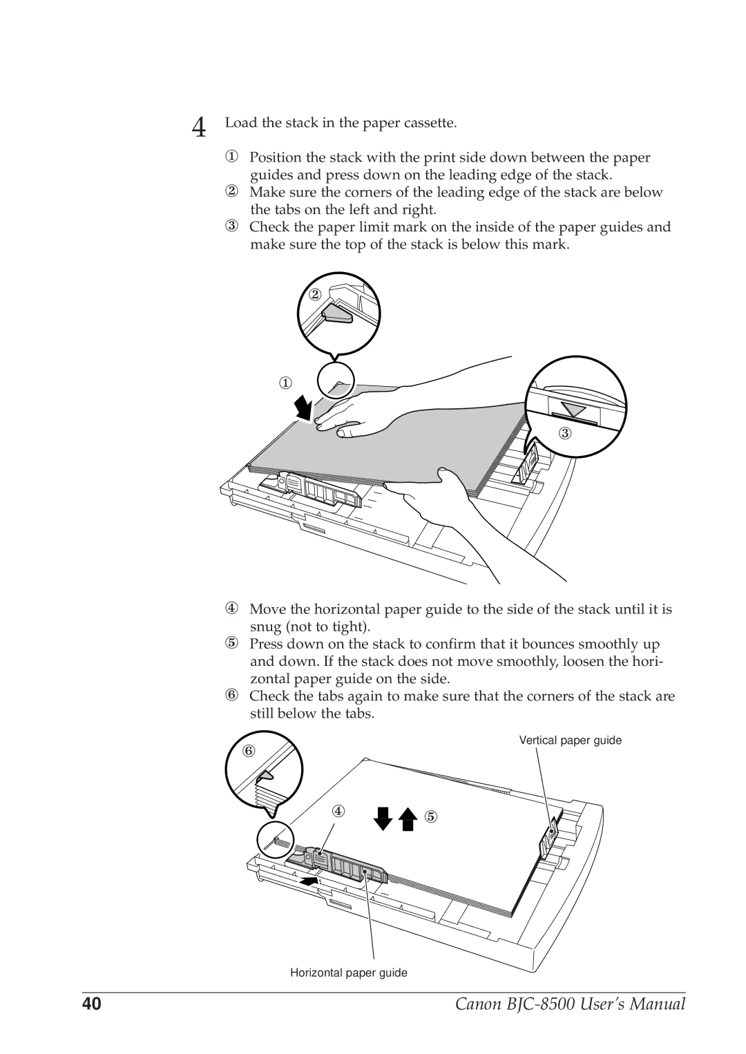 Canon user manual Canon BJC-8500 User’s Manual 