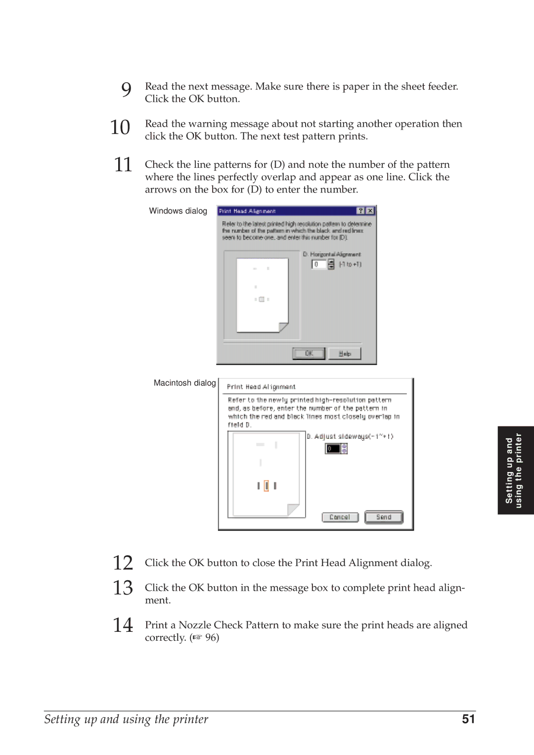 Canon BJC-8500 user manual Click the OK button 