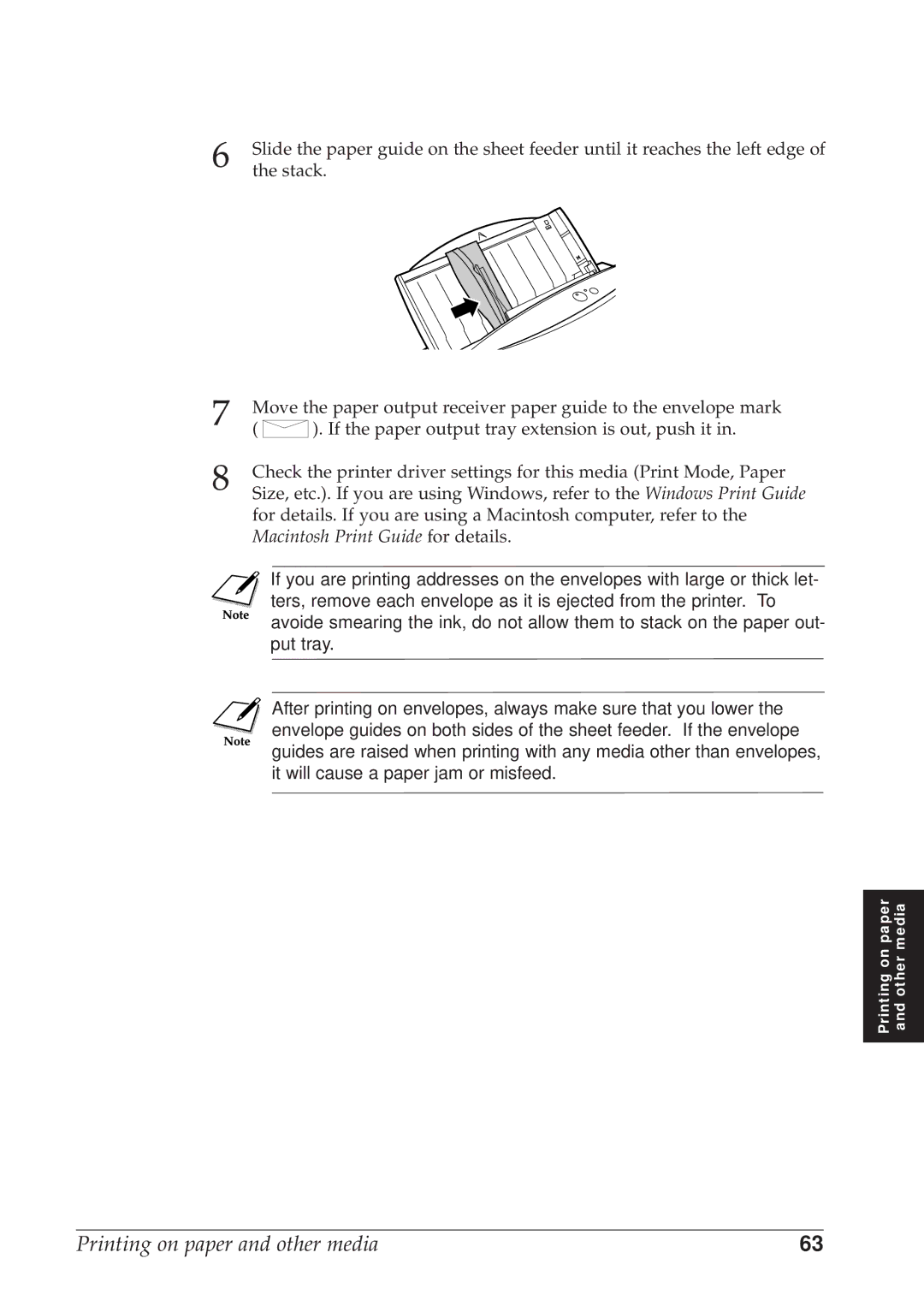 Canon BJC-8500 user manual If the paper output tray extension is out, push it 