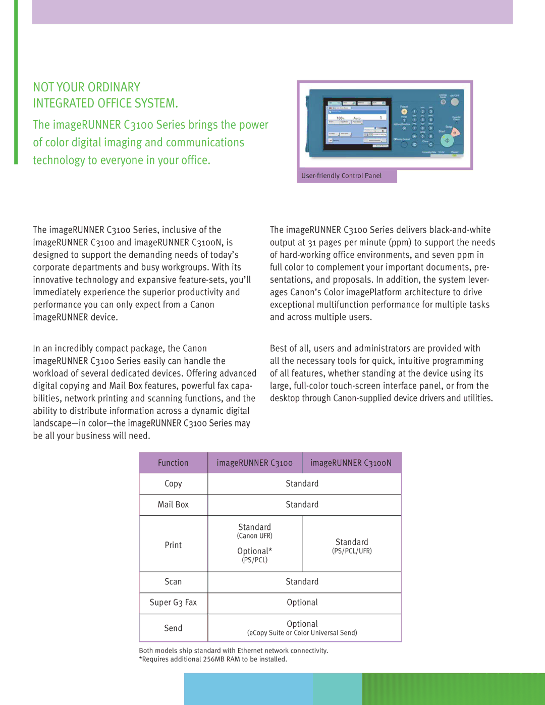 Canon C3100 Series manual Not Your Ordinary Integrated Office System, Function 