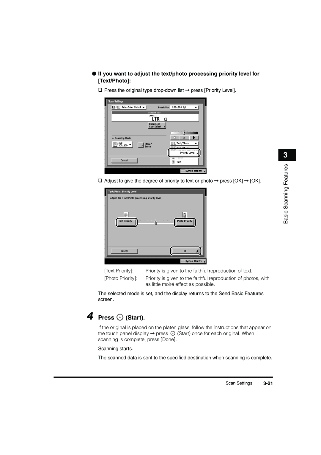 Canon C3200 manual As little moiré effect as possible 