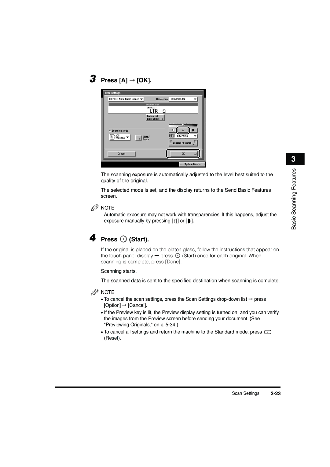 Canon C3200 manual Press a OK 