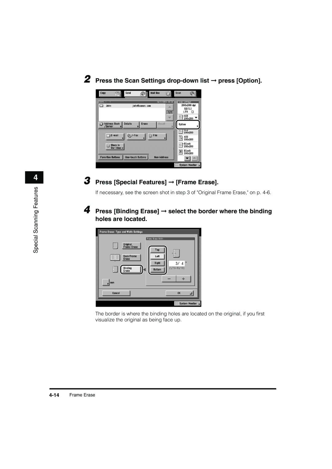 Canon C3200 manual 14Frame Erase 