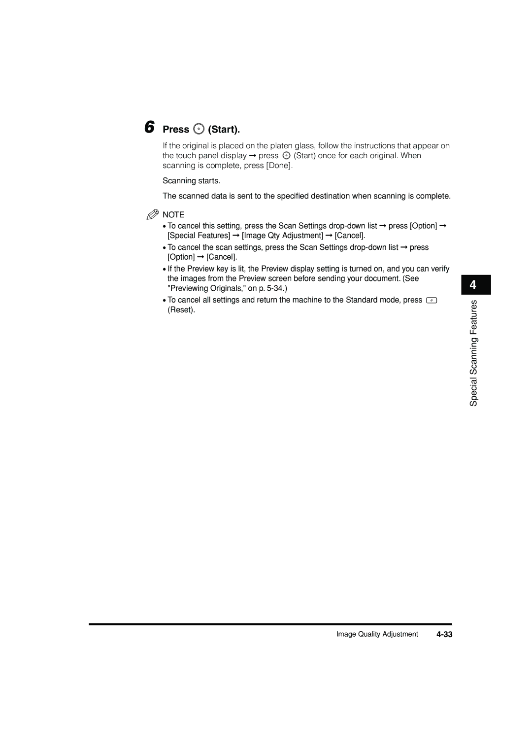 Canon C3200 manual Press Start 