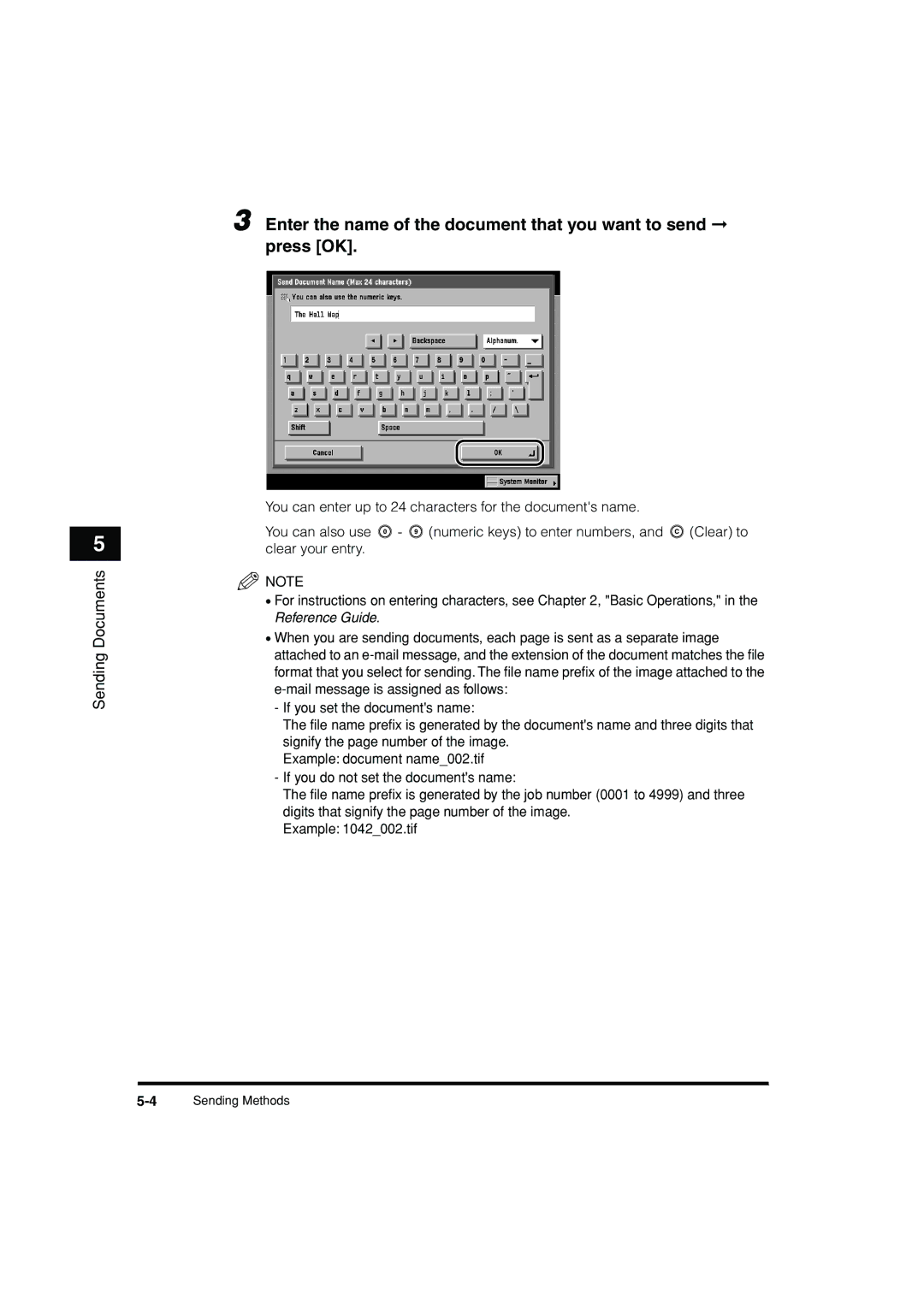 Canon C3200 manual 4Sending Methods 