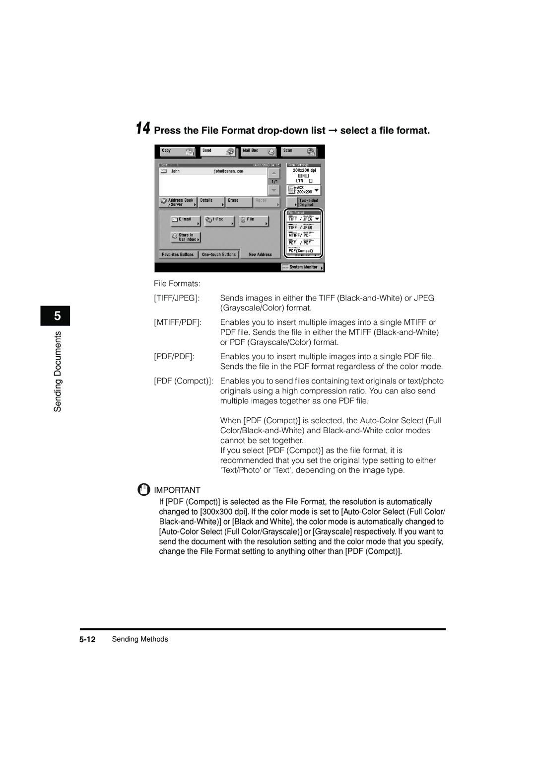 Canon C3200 manual Color/Black-and-White and Black-and-White color modes 