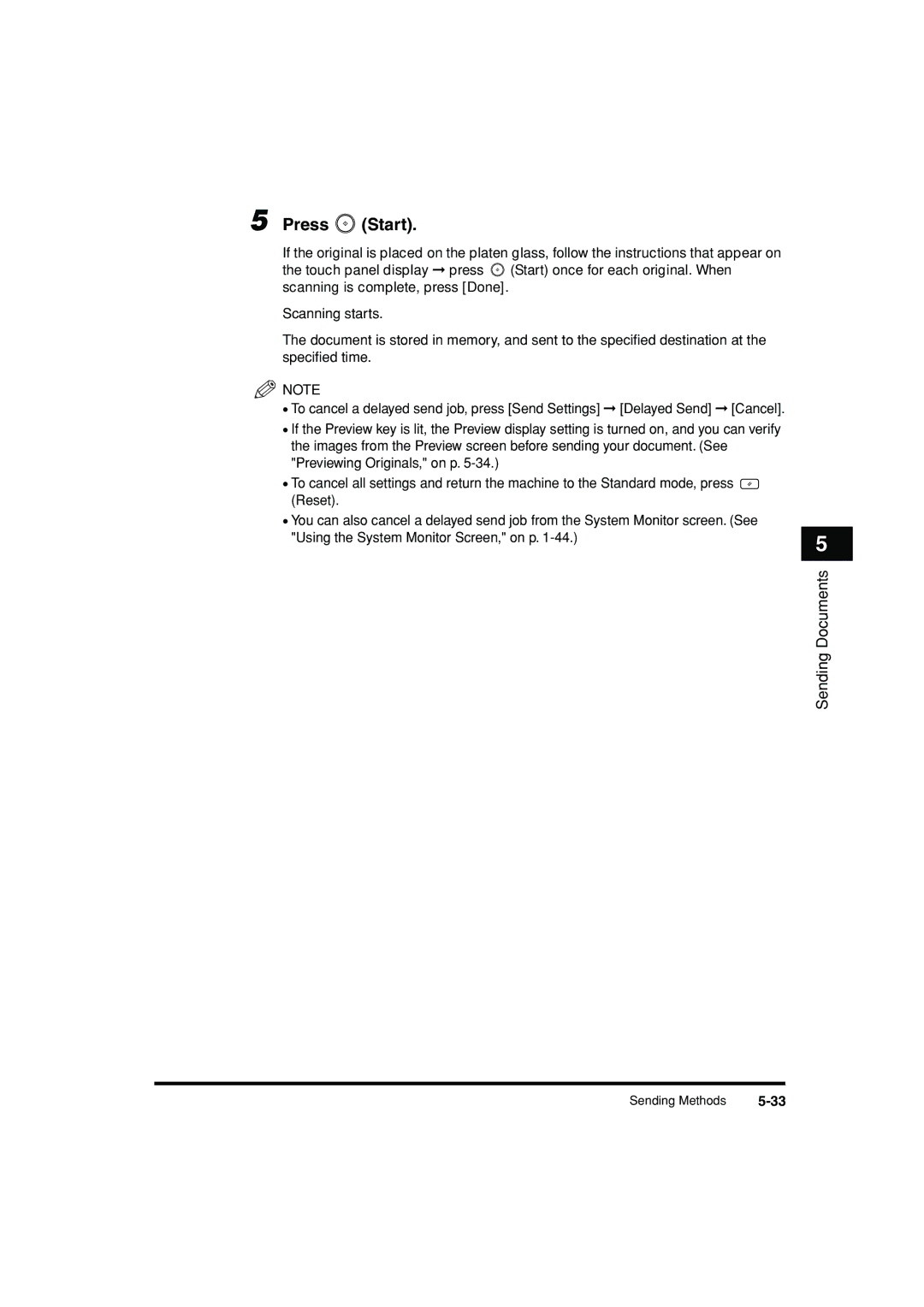 Canon C3200 manual Press Start 