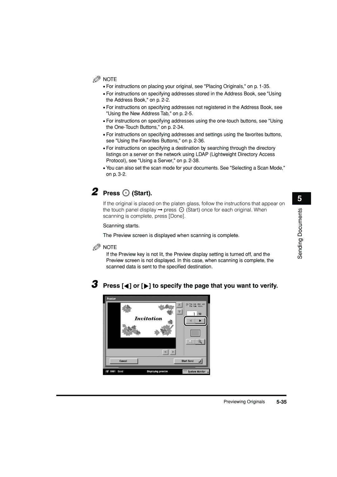 Canon C3200 manual Press or to specify the page that you want to verify 