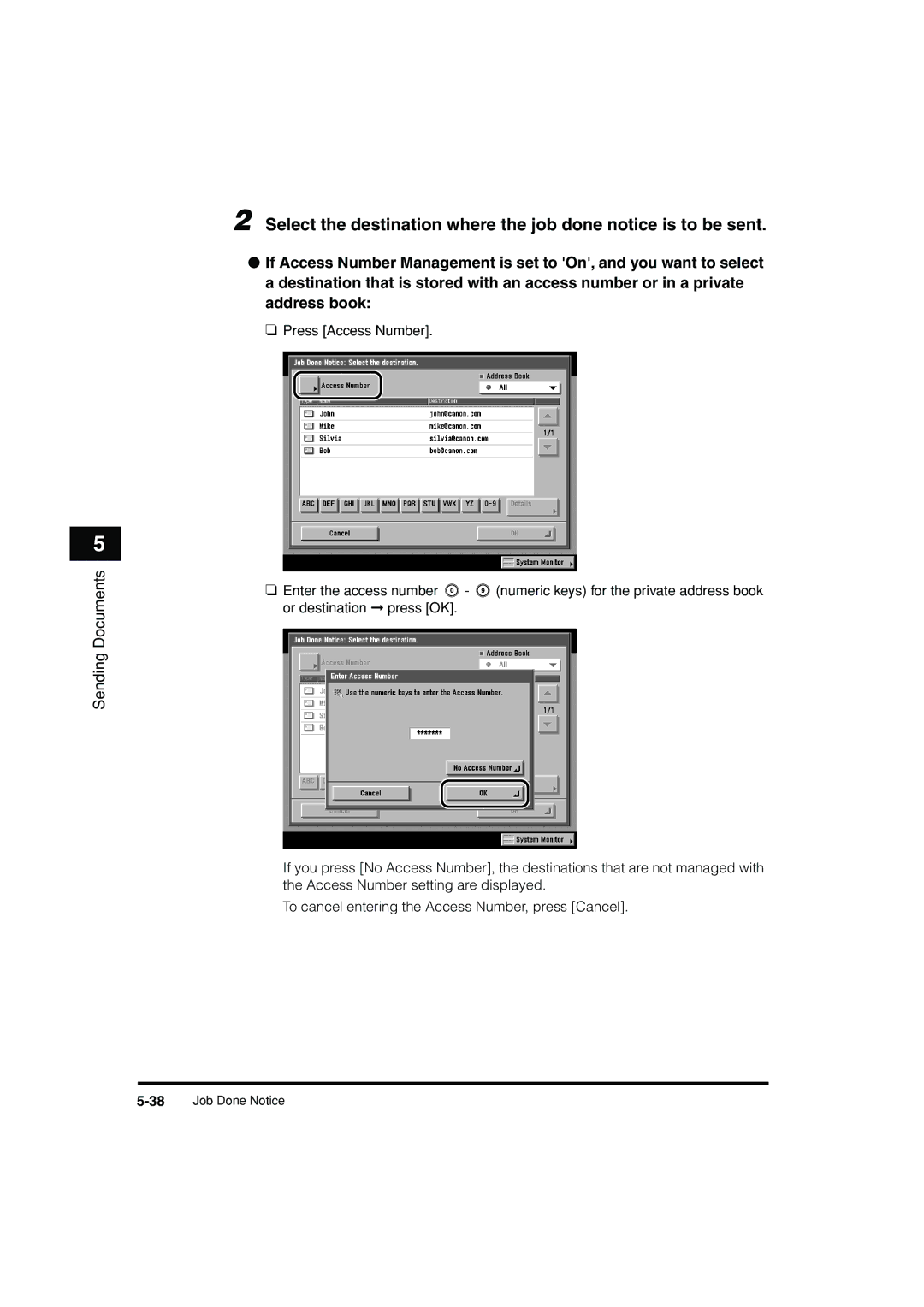 Canon C3200 manual 38Job Done Notice 