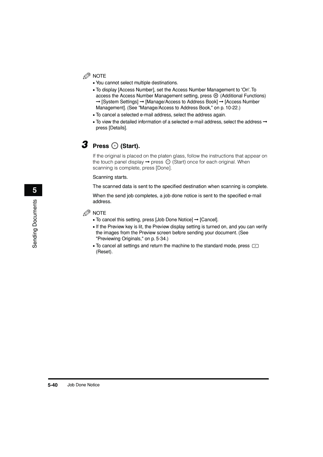 Canon C3200 manual 40Job Done Notice 