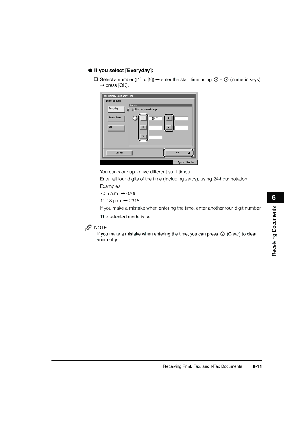 Canon C3200 manual If you select Everyday 