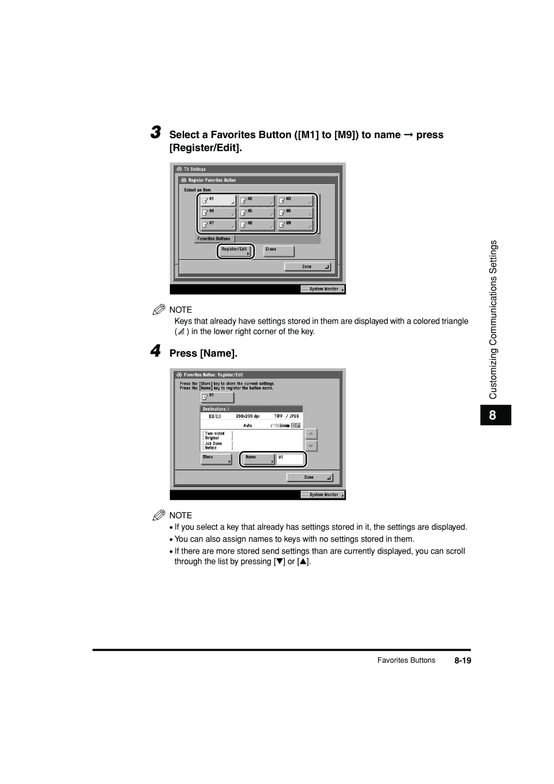 Canon C3200 manual Press Name 