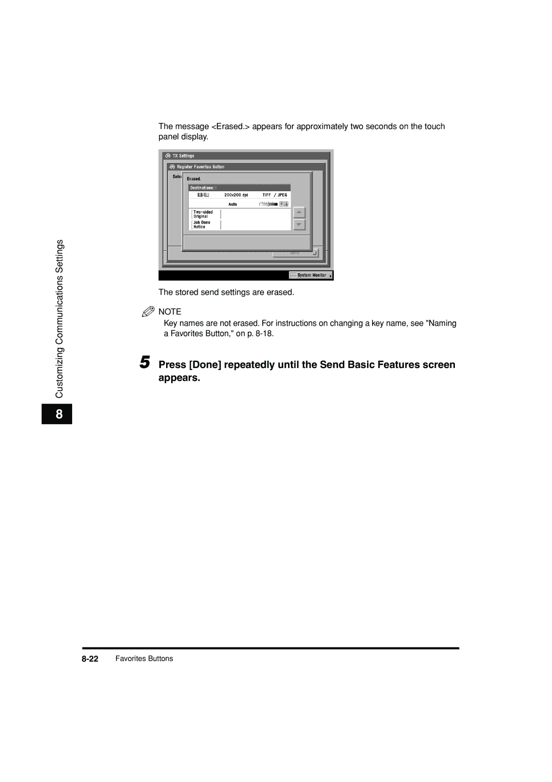 Canon C3200 manual 22Favorites Buttons 