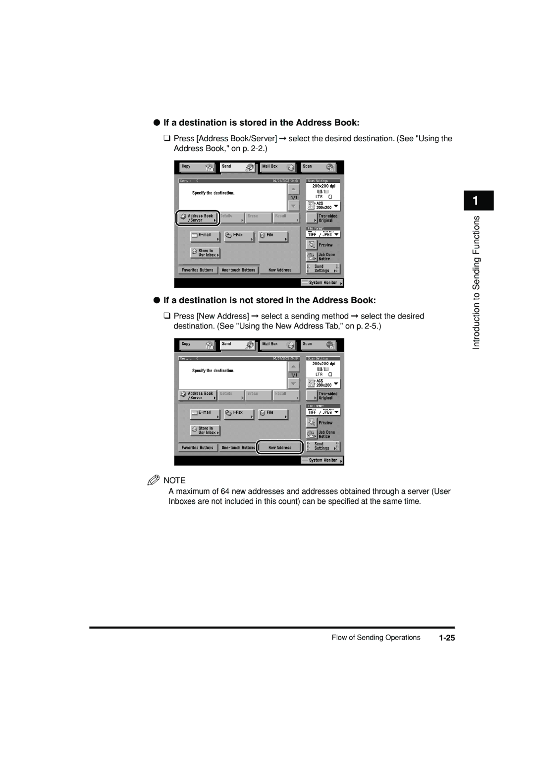 Canon C3200 manual If a destination is stored in the Address Book, If a destination is not stored in the Address Book 