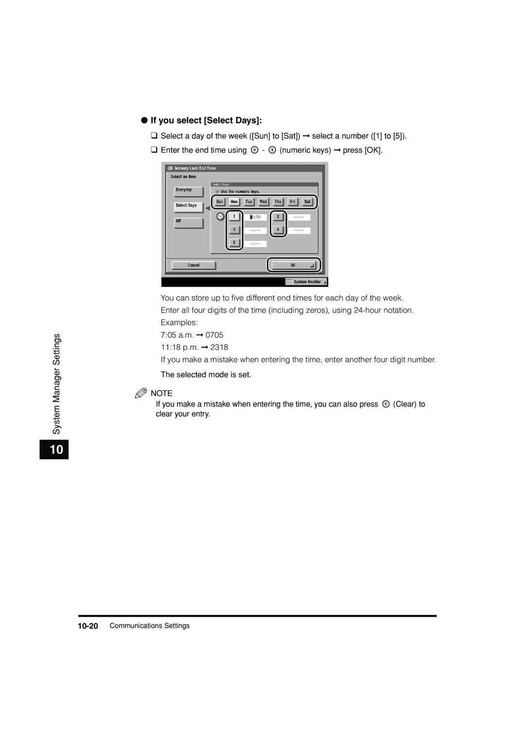 Canon C3200 manual 10-20Communications Settings 