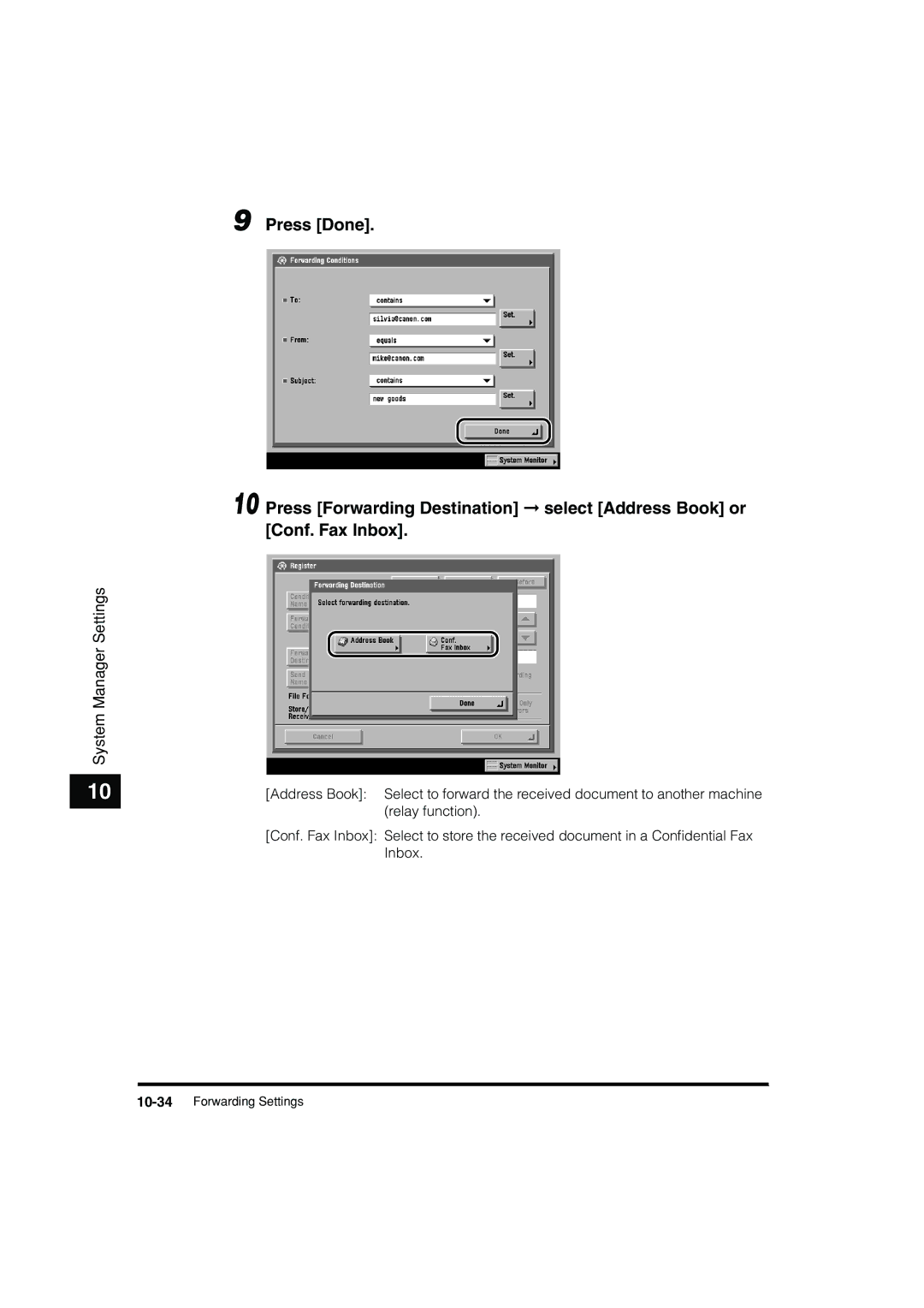 Canon C3200 manual Relay function 