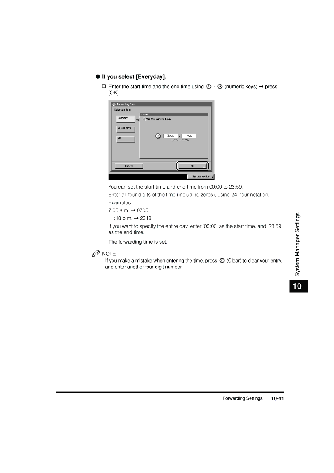 Canon C3200 manual If you select Everyday, 10-41 