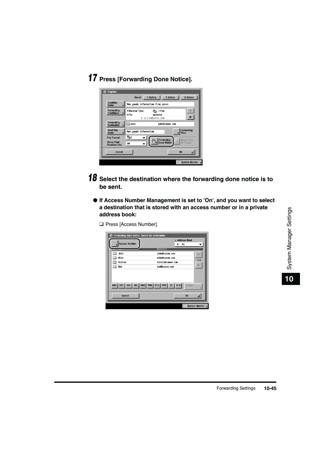 Canon C3200 manual 10-45 