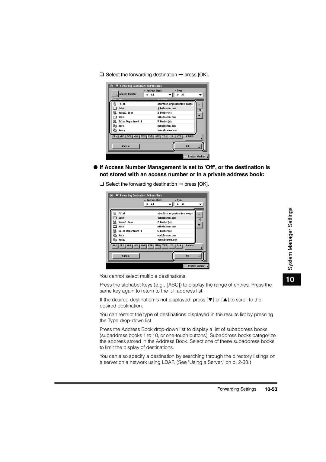 Canon C3200 manual 10-53 