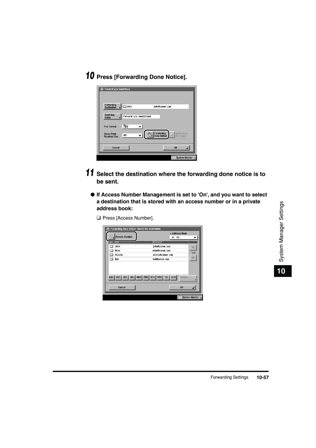 Canon C3200 manual 10-57 