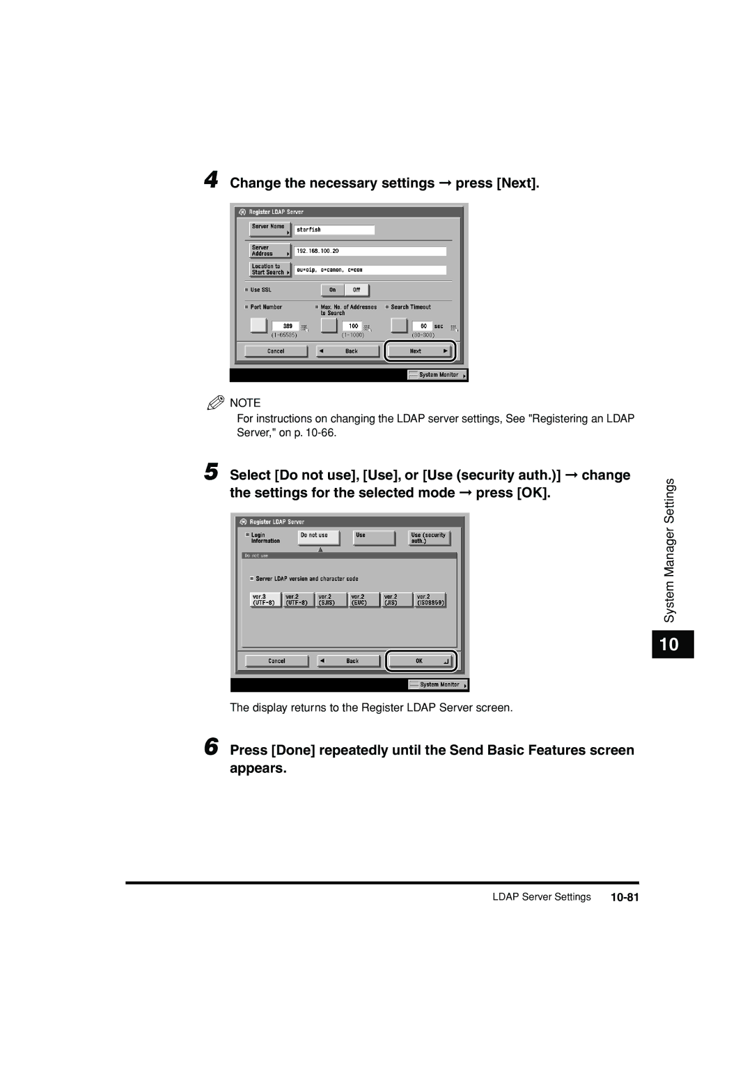 Canon C3200 manual Change the necessary settings press Next 