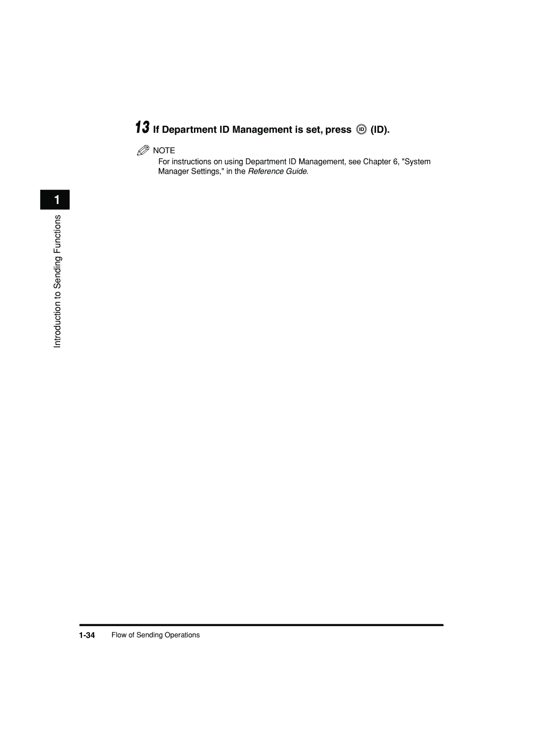 Canon C3200 manual If Department ID Management is set, press ID 